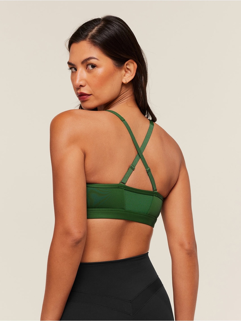 Gymshark Size S Ruched Sports Bra - Green